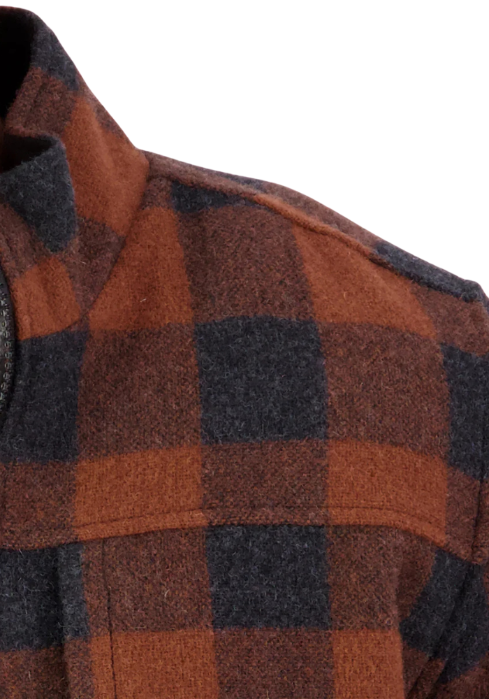 Swanndri Mens Hudson Jacket (SW244853M) Shadow/Rusty Check