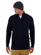 Swanndri Mens Otahu River Quarter Zip Jumper (SW245838M) Navy