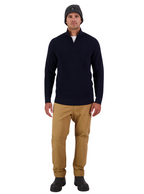 Swanndri Mens Otahu River Quarter Zip Jumper (SW245838M) Navy