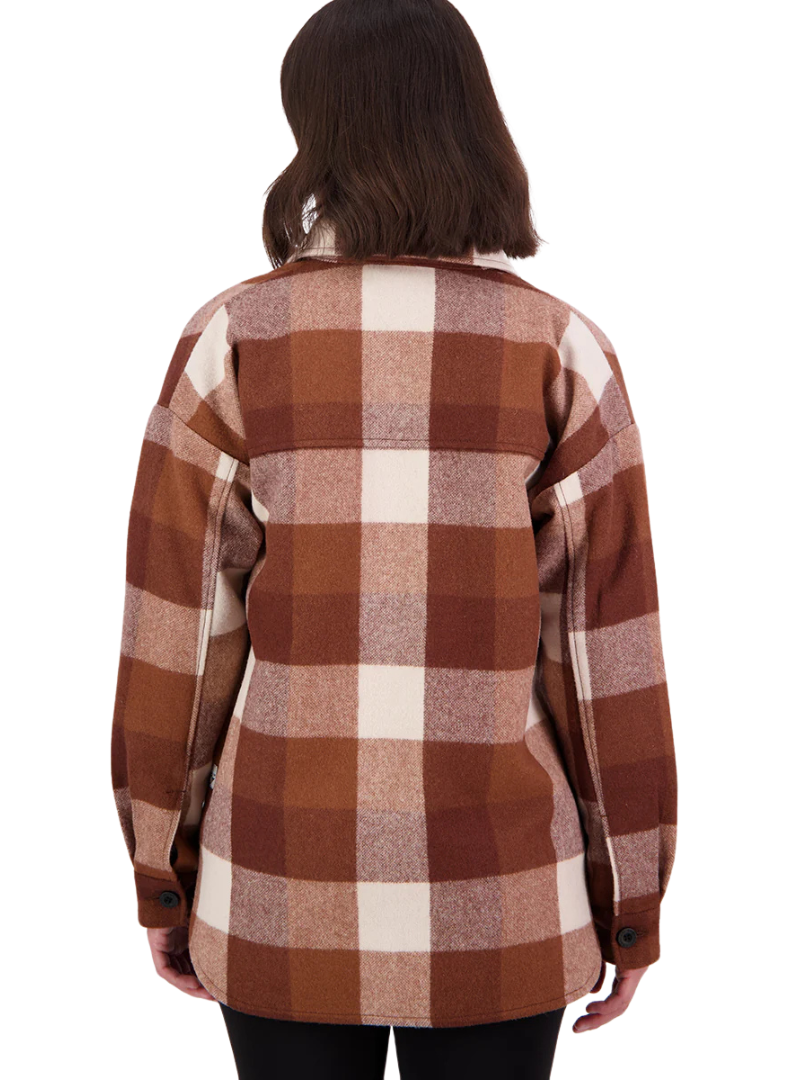 Swanndri Womens Anchorage V2 Wool Shirt Jacket (SW244858W) Chelsea Check