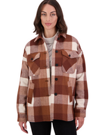 Swanndri Womens Anchorage V2 Wool Shirt Jacket (SW244858W) Chelsea Check