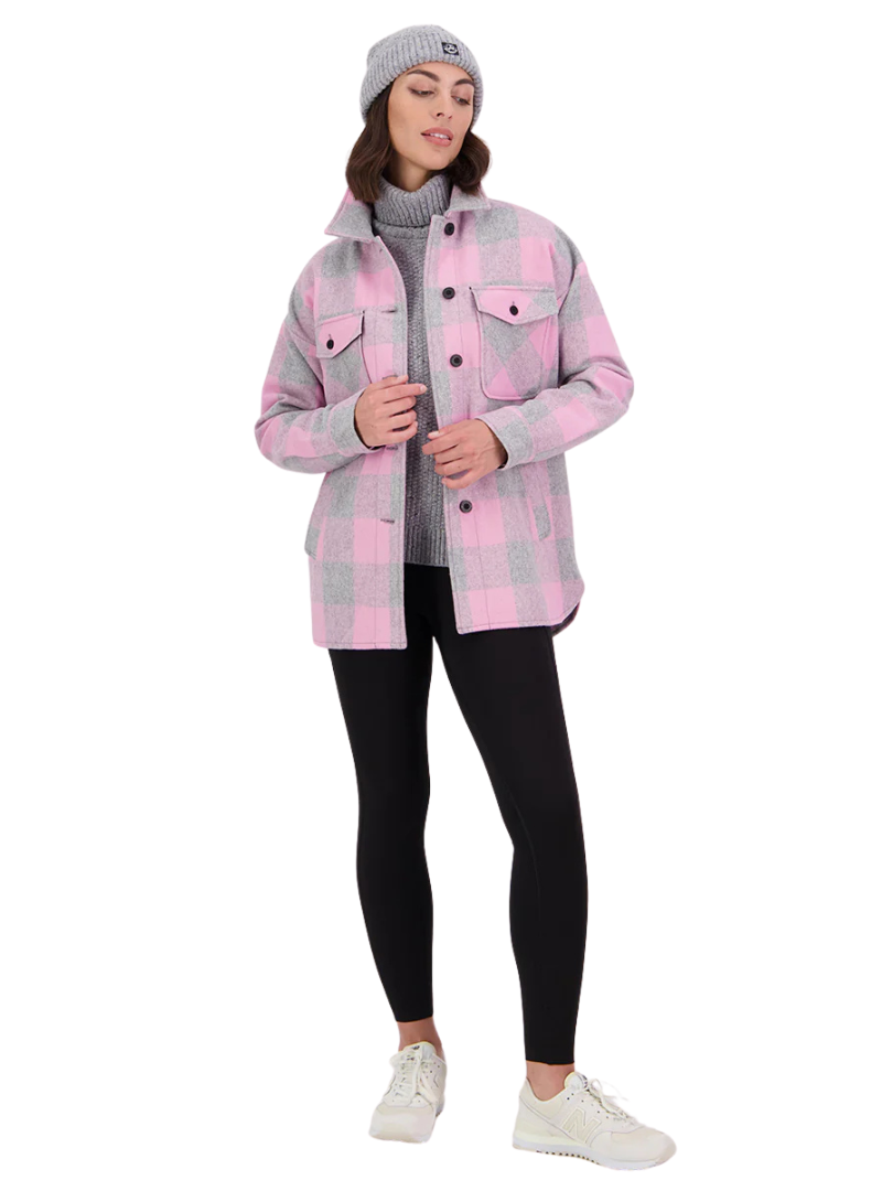 Swanndri Womens Anchorage V2 Wool Shirt Jacket (SW244858W) Rose Swanndri Womens Anchorage V2 Wool Shirt Jacket (SW244858W) Rose
