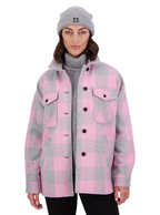 Swanndri Womens Anchorage V2 Wool Shirt Jacket (SW244858W) Rose Quartz Check