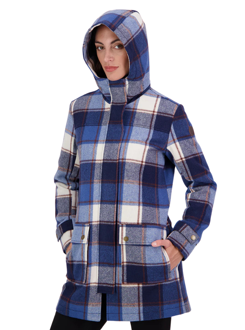 Swanndri Womens Annmore Merino Wool Overcoat (SW214181W) Fitzroy Check