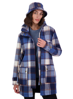 Swanndri Womens Annmore Merino Wool Overcoat (SW214181W) Fitzroy Check