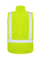 Rainbird Mens Hi Vis Healy 4-In-1 Jacket and Vest (8581) Yellow/Navy  [GD]