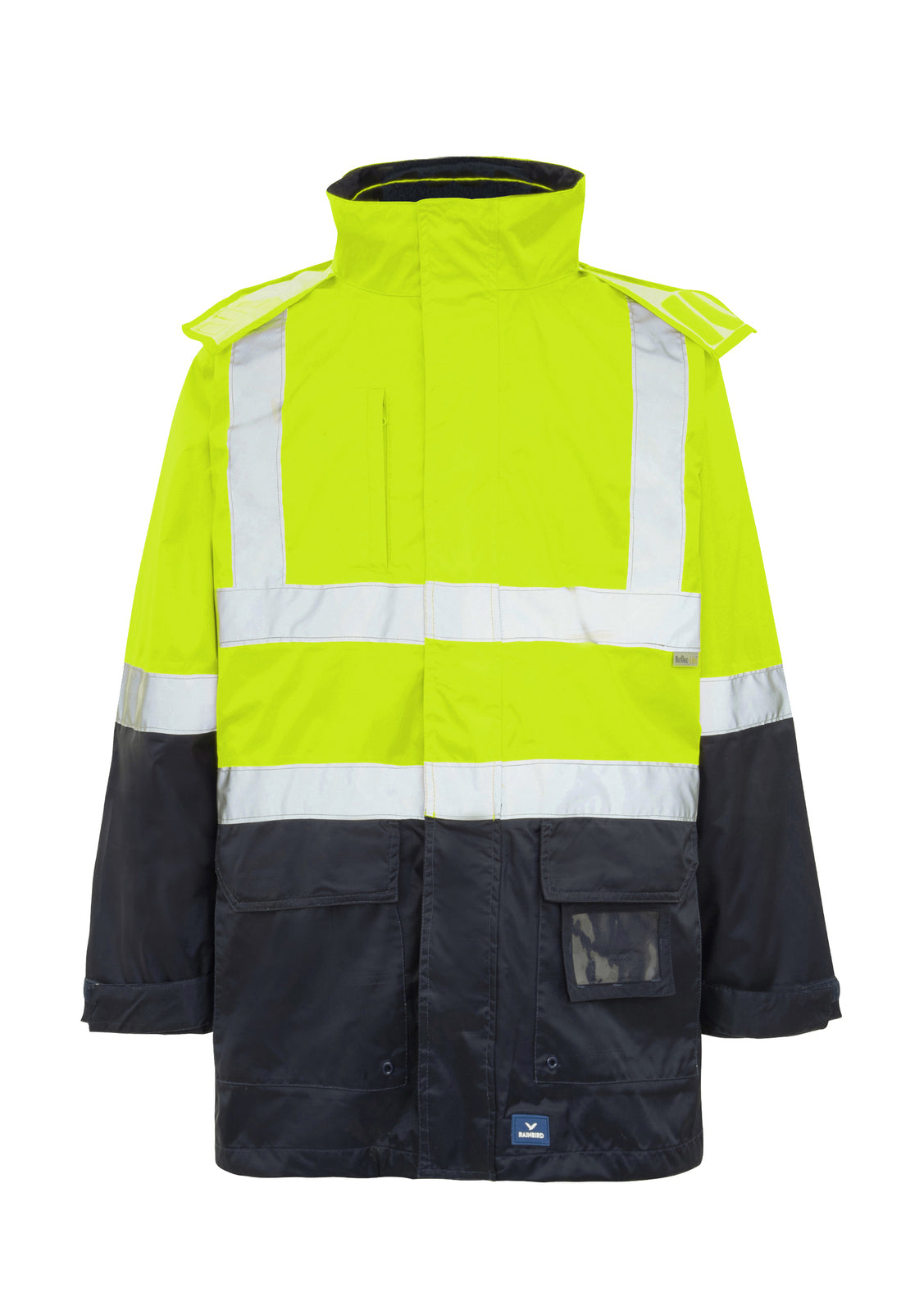 Rainbird Mens Hi Vis Healy 4-In-1 Jacket and Vest (8581) Yellow/Navy  [GD]