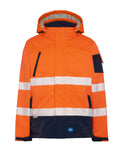 Rainbird Mens Hi Vis Jones Softshell Jacket (8634) Fluoro Orange/Navy