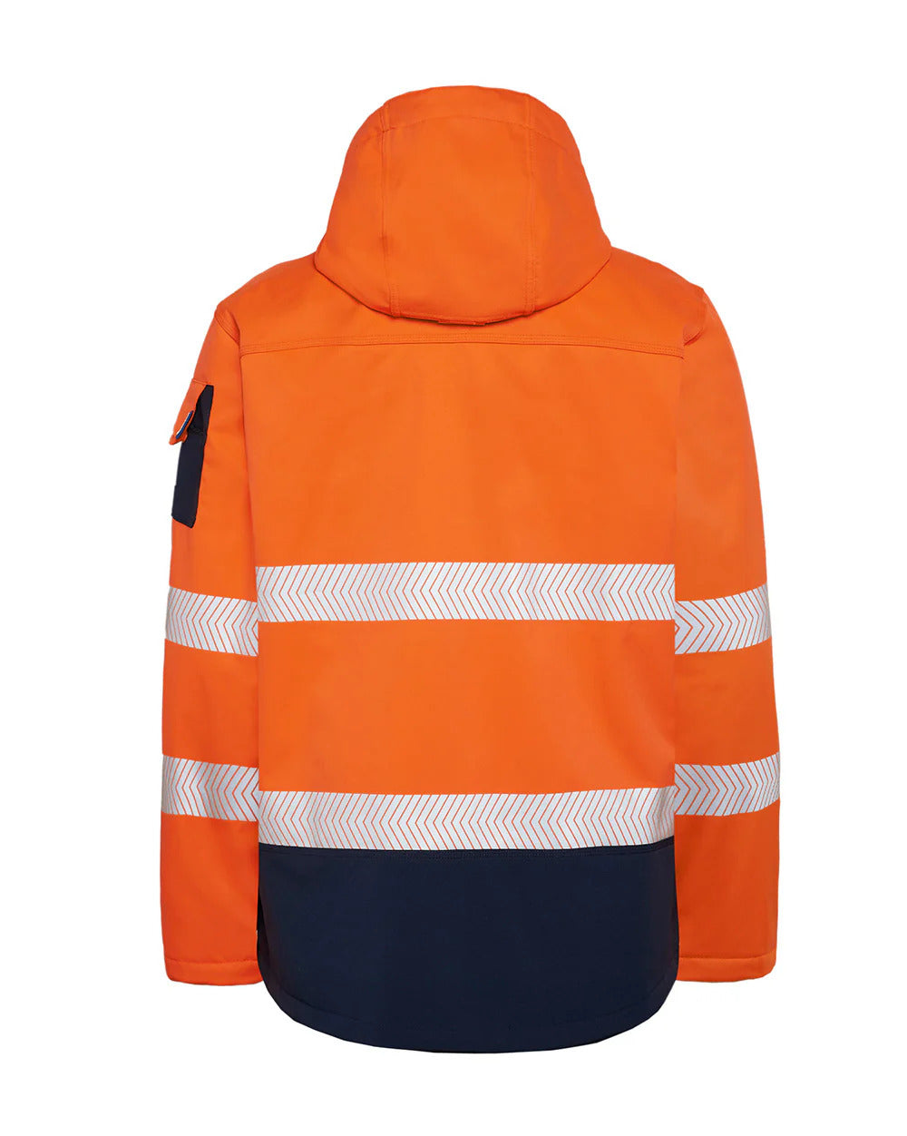 Rainbird Mens Hi Vis Jones Softshell Jacket (8634) Fluoro Orange/Navy