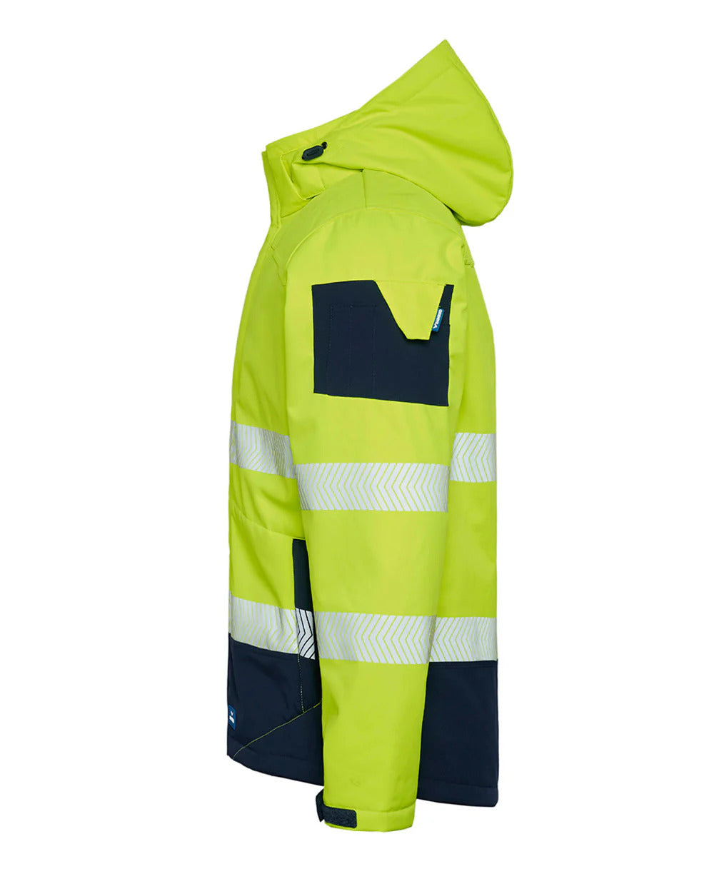 Rainbird Mens Hi Vis Jones Softshell Jacket (8634) Fluoro Yellow/Navy
