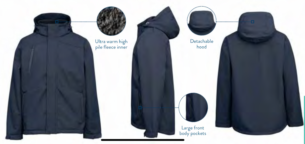 Rainbird Mens Solid Jones Softshell Jacket (8637) Navy