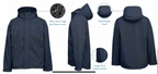 Rainbird Mens Solid Jones Softshell Jacket (8637) Navy