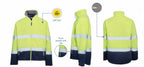 Rainbird Mens Taped Hi Vis Lumber Jacket (5238) Yellow/Navy [GD]