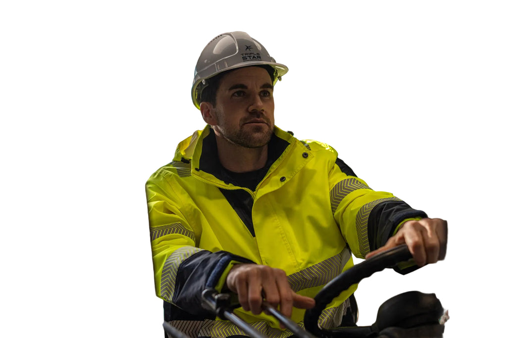 Rainbird Mens Hi Vis Southern Parka Jacket (8635) Fluoro Yellow/Navy [GD]