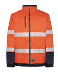 Rainbird Mens Cahill Hi Vis Jacket (8677) Fluoro Orange/Navy