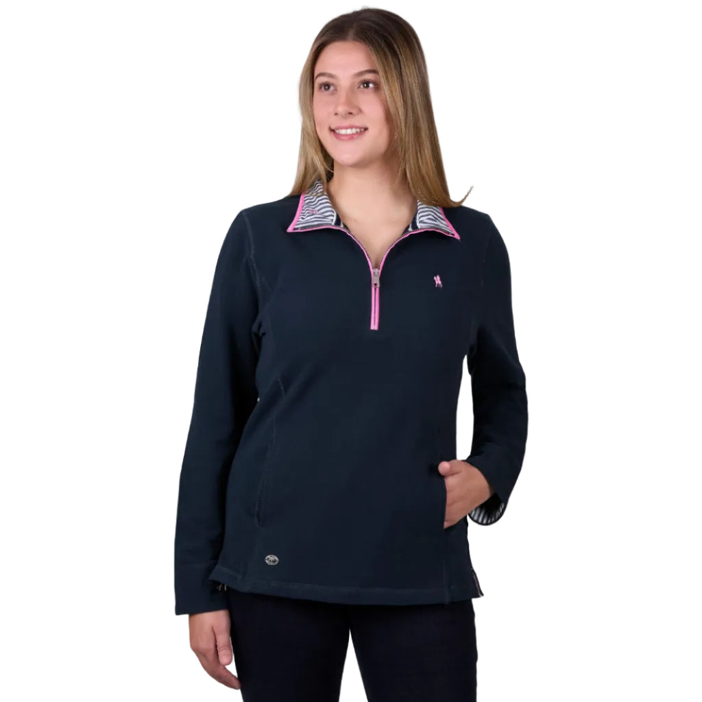 Thomas Cook Womens Charlie Classic 1/4 Zip Neck Rugby (TCP2511030) Dark Navy