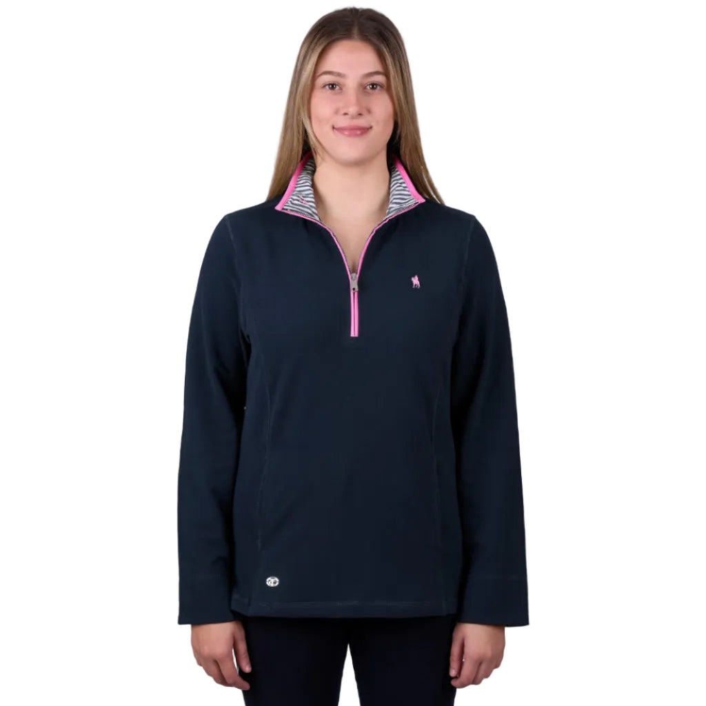 Thomas Cook Womens Charlie Classic 1/4 Zip Neck Rugby (TCP2511030) Dark Navy