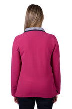 Thomas Cook Womens Charlie Classic 1/4 Zip Neck Rugby (TCP2511030) Deep Pink