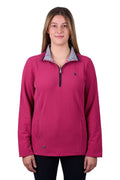 Thomas Cook Womens Charlie Classic 1/4 Zip Neck Rugby (TCP2511030) Deep Pink