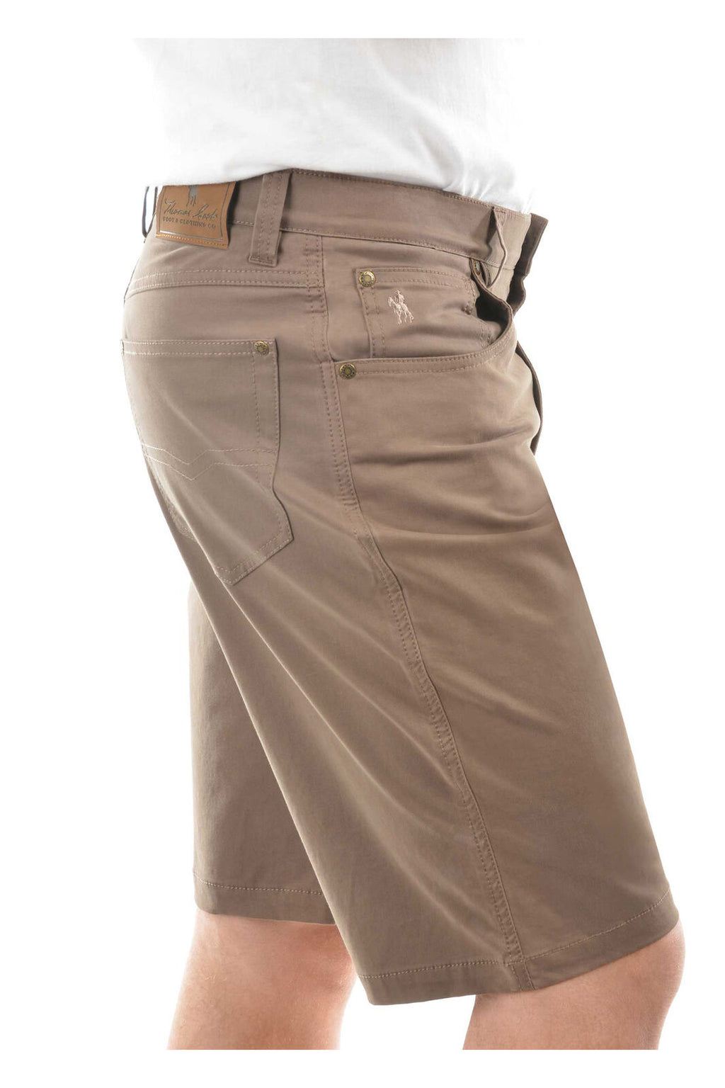 Thomas Cook Mens Jake Comfort Waist Shorts (TCP1307031) Mulch