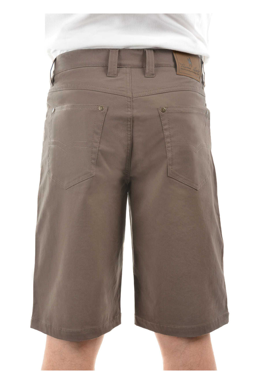Thomas Cook Mens Jake Comfort Waist Shorts (TCP1307031) Mulch