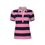 Thomas Cook Womens Rachel Stripe S/S Polo (TCP2501053) Soft Pink/Dark Navy