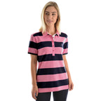 Thomas Cook Womens Rachel Stripe S/S Polo (TCP2501053) Soft Pink/Dark Navy