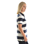 Thomas Cook Womens Rachel Stripe S/S Polo (TCP2501053) White/Dark Navy