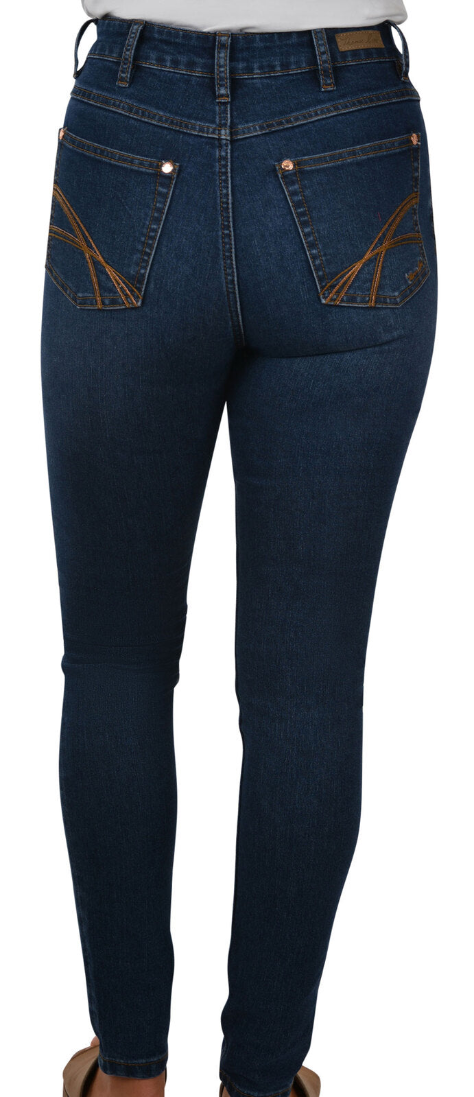 Thomas Cook Womens Crystal Skinny Leg Jean - 30 Leg (TCP2240072) Indigo [SD]