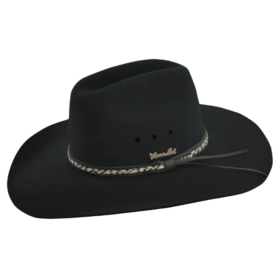 Thomas Cook Brumby Pure Fur Felt Hat (TCP1912HAT) Black [GD]