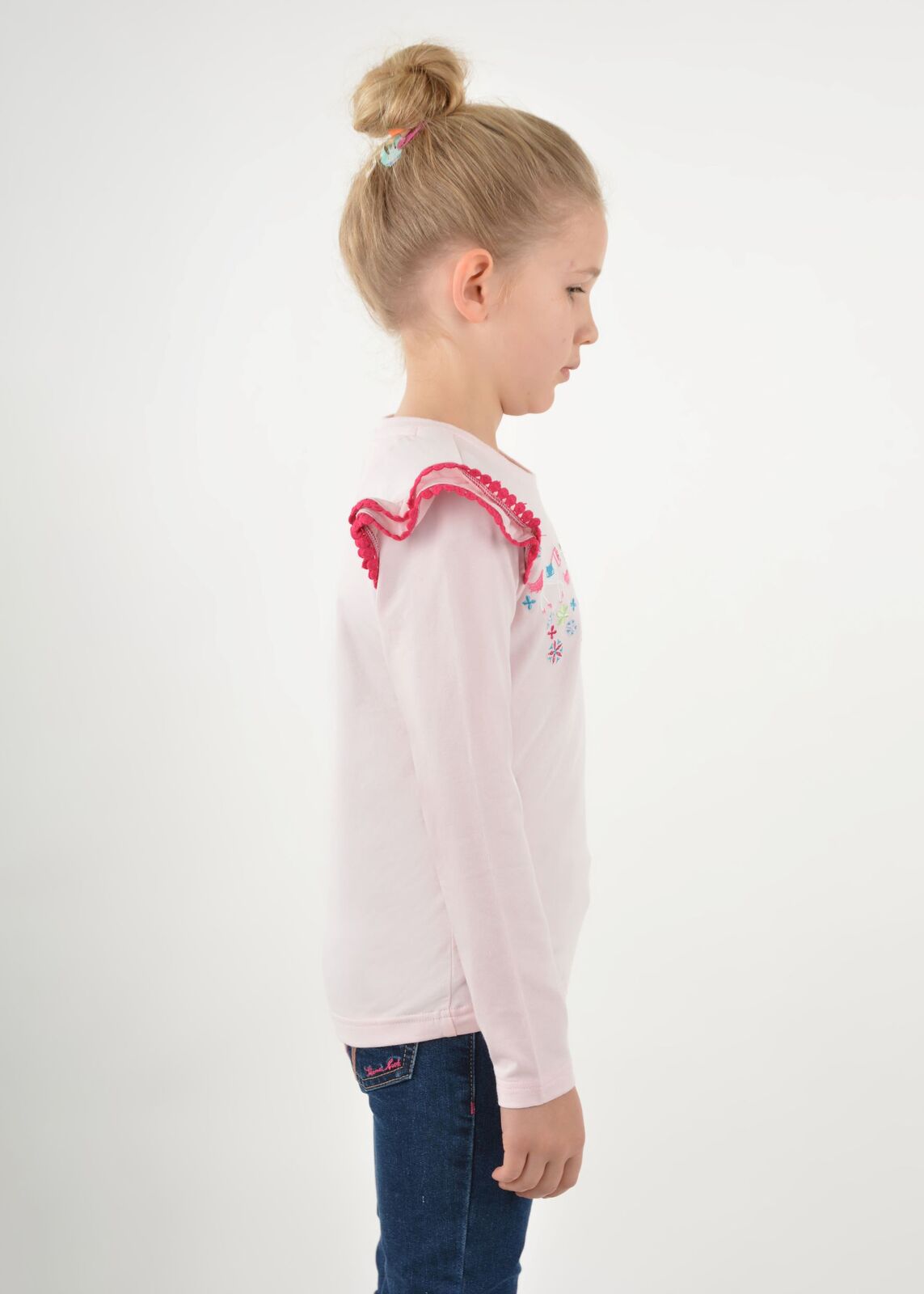 Thomas Cook Girls Betsy Frill L/S Tee (T3W5501111) Pink [SD]