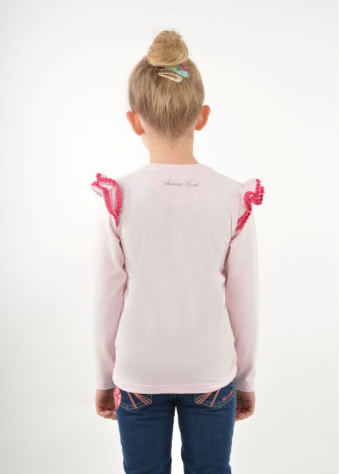 Thomas Cook Girls Betsy Frill L/S Tee (T3W5501111) Pink [SD]