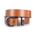 Thomas Cook Gunmetal Twin Keeper Belt (TCP1942BEL) Tan