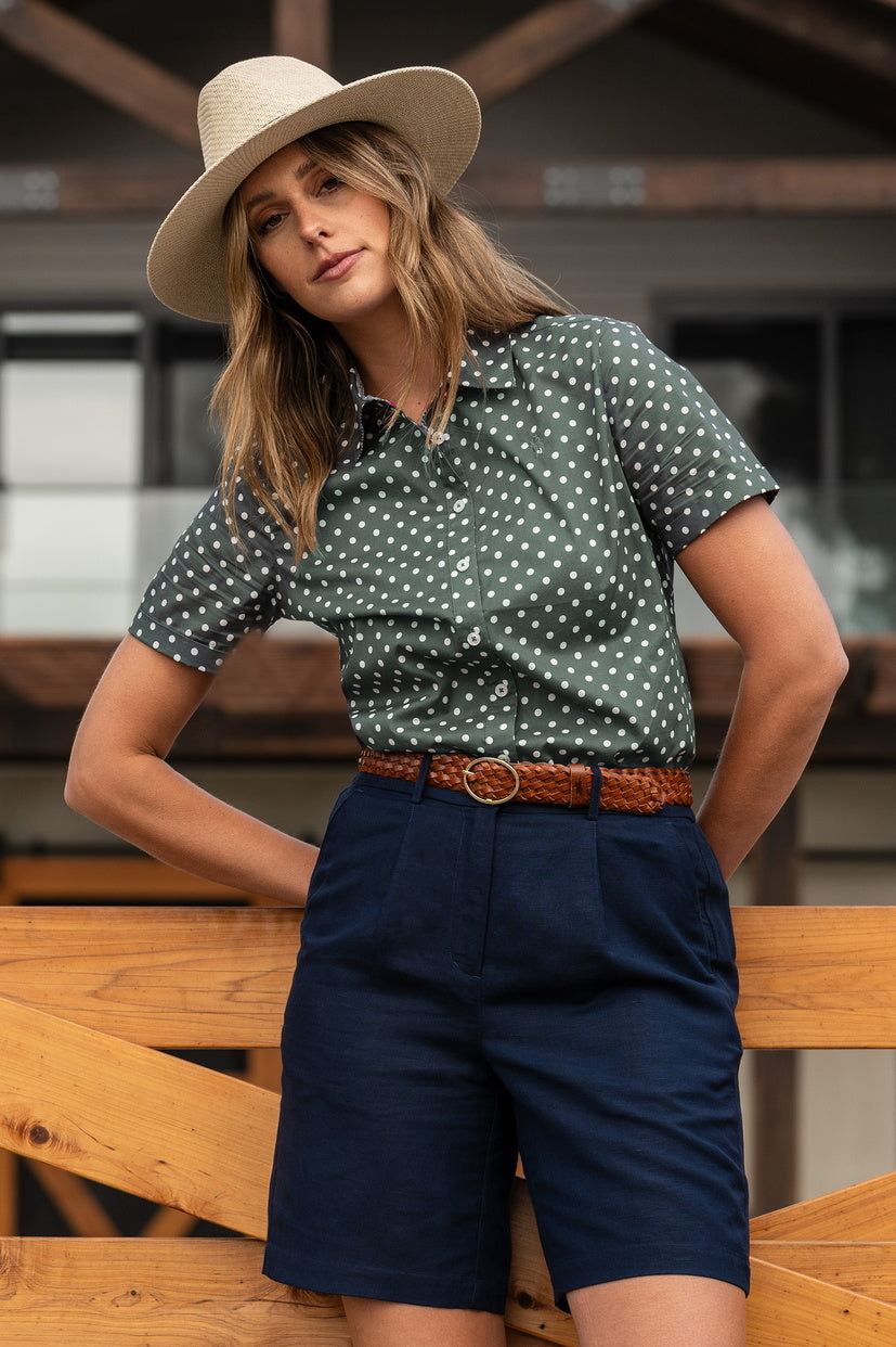 Thomas Cook Womens Abbey S/S Shirt (T4S2114072) Khaki [SD]