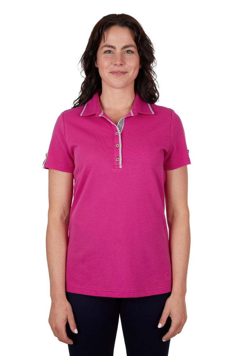 Thomas Cook Womens Sasha S/S Polo (T4S2523057) Berry [SD]