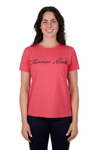 Thomas Cook Womens Eva Script S/S Tee (T4S2572065) Bright Rose [SD]