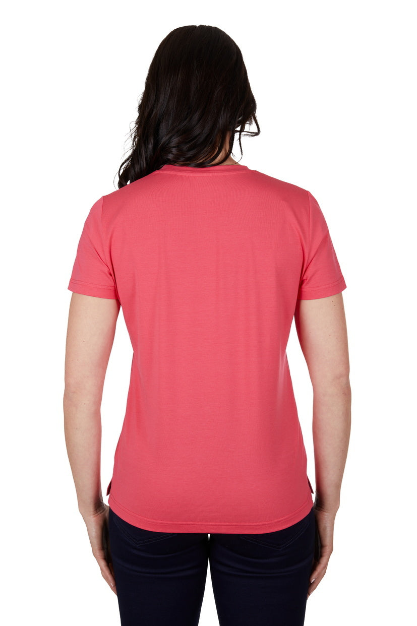 Thomas Cook Womens Eva Script S/S Tee (T4S2572065) Bright Rose [SD]