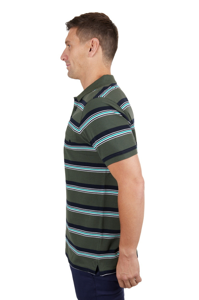 Thomas Cook Mens Axel S/S Polo (T4S1509020) Dark Green/Navy [SD]