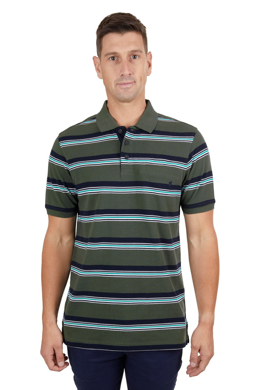 Thomas Cook Mens Axel S/S Polo (T4S1509020) Dark Green/Navy [SD]