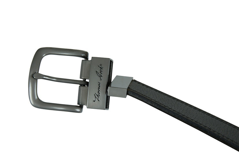 Thomas Cook Mens Denver Reversible Belt (TCP1970BEL) Chocolate/Black