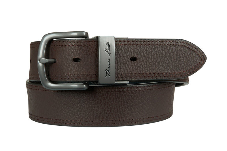 Thomas Cook Mens Denver Reversible Belt (TCP1970BEL) Chocolate/Black