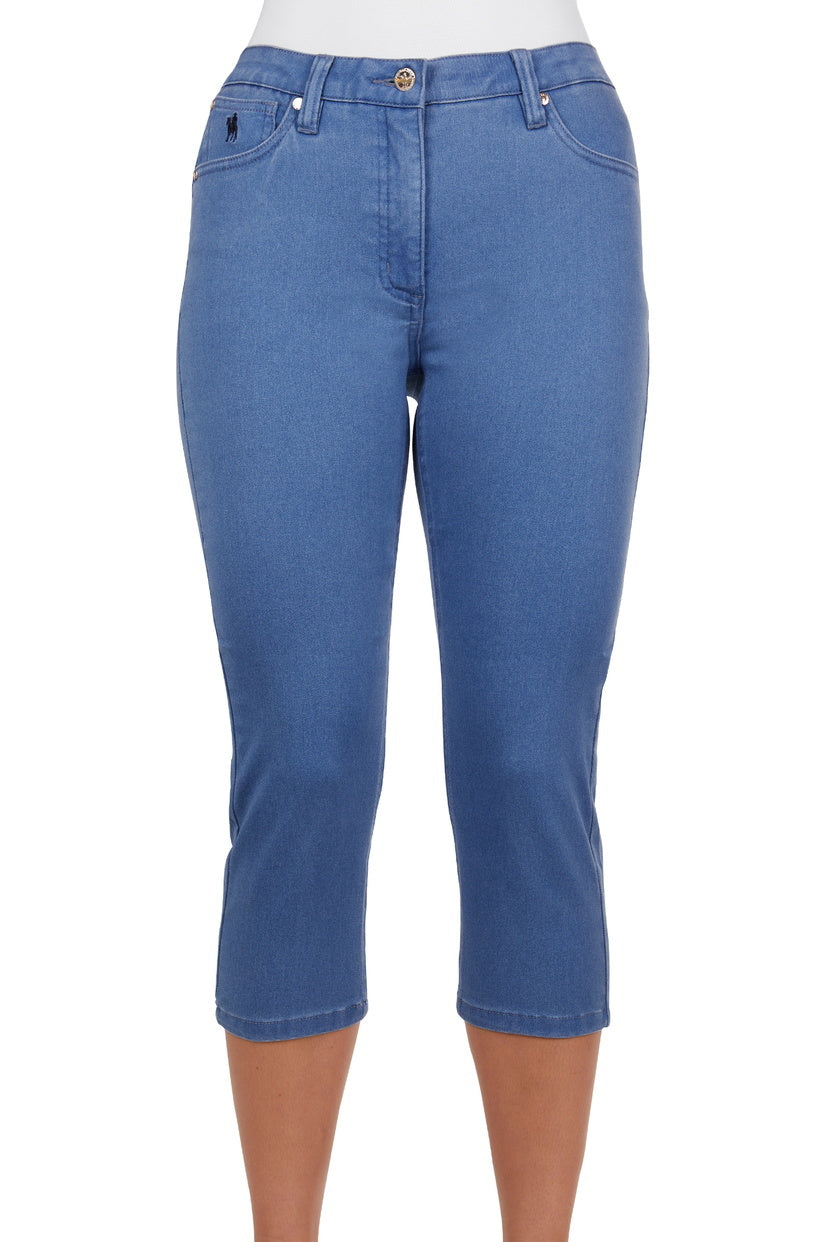 Thomas Cook Womens Suzie Slimmer Capri Pants (T4S2224128) Avalon Wash [SD]