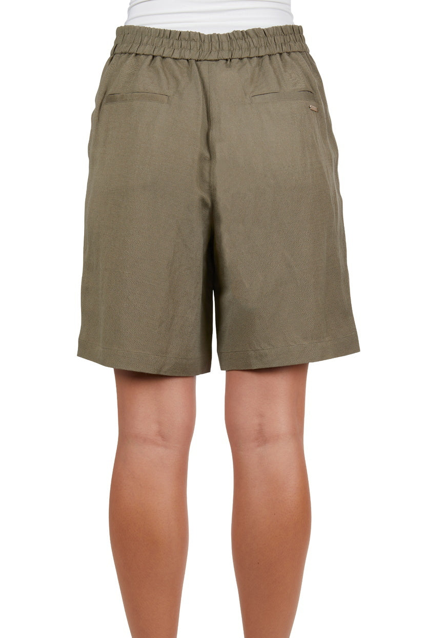 Thomas Cook Womens Isabel Linen Shorts (T4S2320096) Khaki [SD]