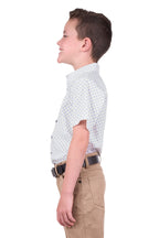 Thomas Cook Boys Jude S/S Shirt (T4S3138048) White/Royal [SD]