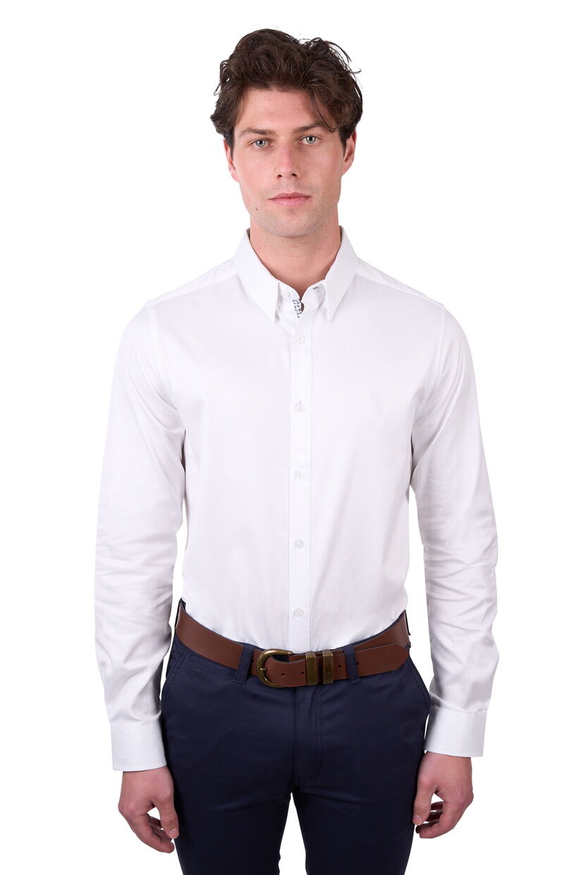 Thomas Cook Men Callum Tailored L/S Shirt (TCP1121046) White [SD]
