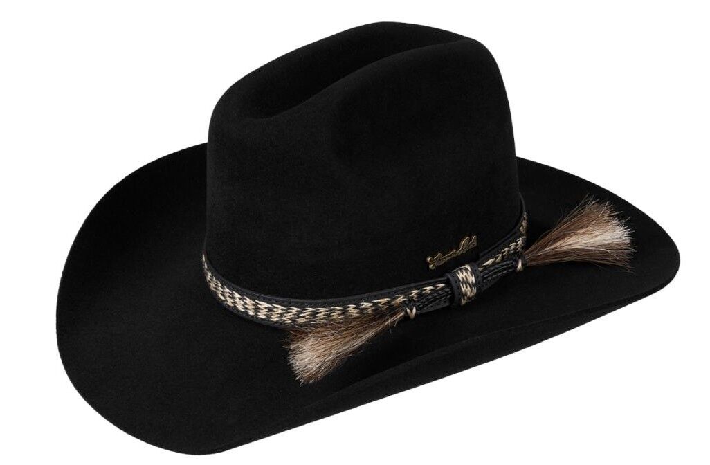 Thomas Cook Dusty Pure Rabbit Fur Felt Hat (TCP1963HAT) Black [GD]