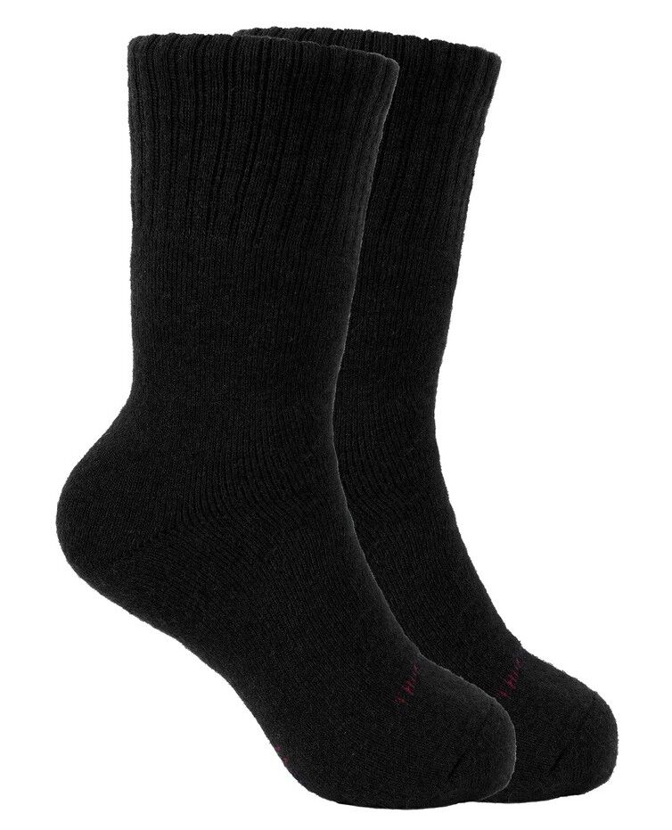 Thomas Cook Merino Logo Socks Twin Pack (TCP1983SOC) Black