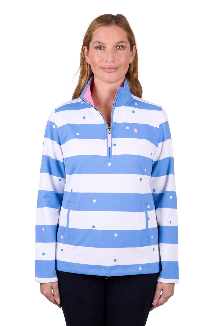 Thomas Cook Womens Eden 1/4 Zip Rugby (T5W2527083) Blue [SD]