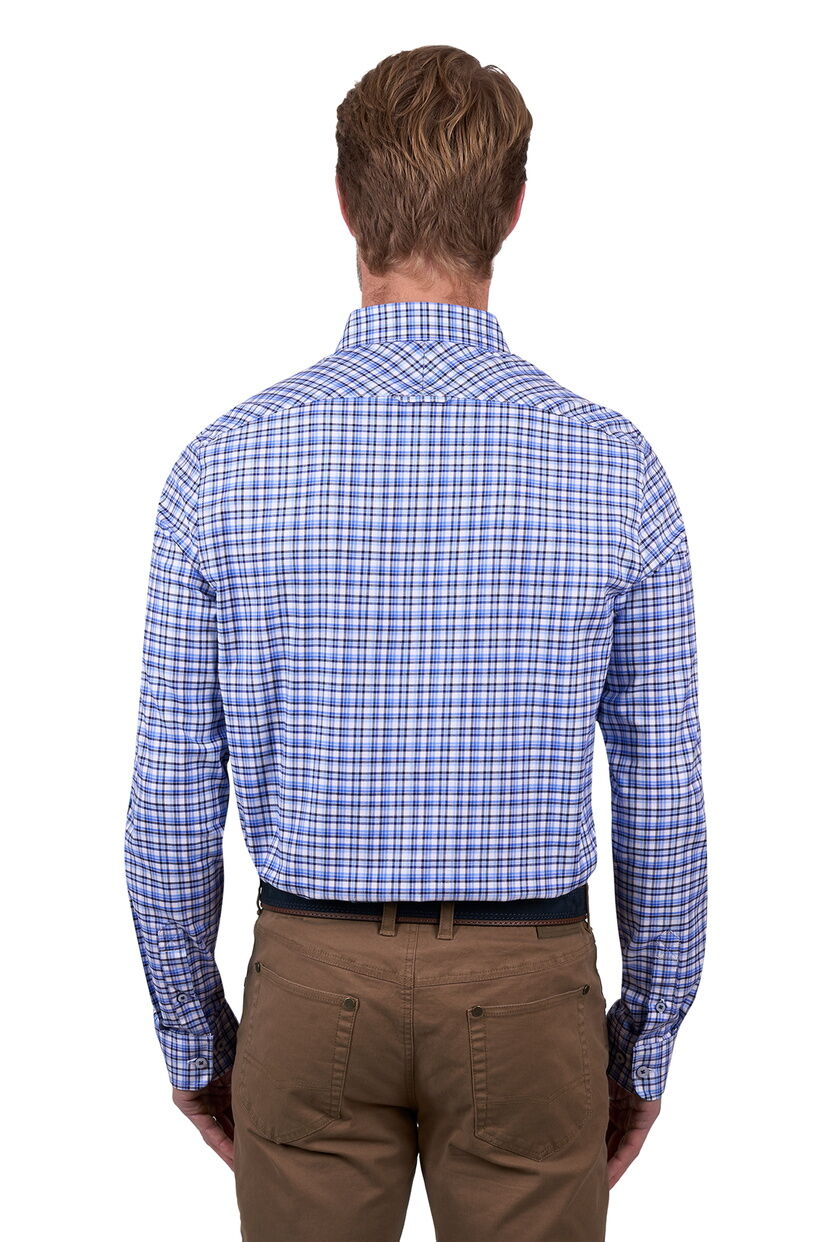 Thomas Cook Mens Cruz Tailored L/S Shirt (T5W1121050) Blue [SD]
