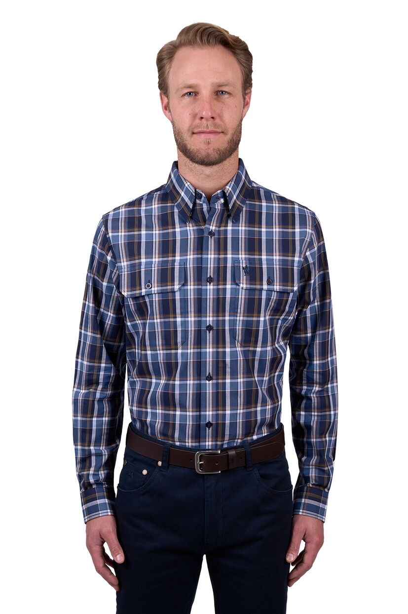 Thomas Cook Mens Adrian L/S Shirt (T5W1115032) Navy/Multi [SD]
